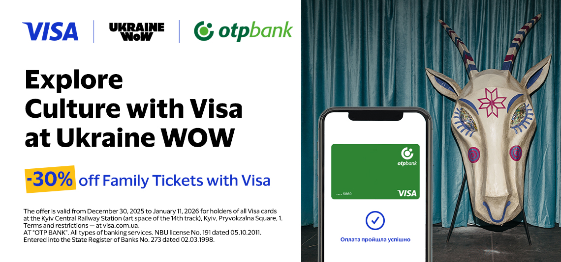 Step by step, discover Ukrainian culture together with OTP Bank and Visa at the Ukraine WOW exhibition