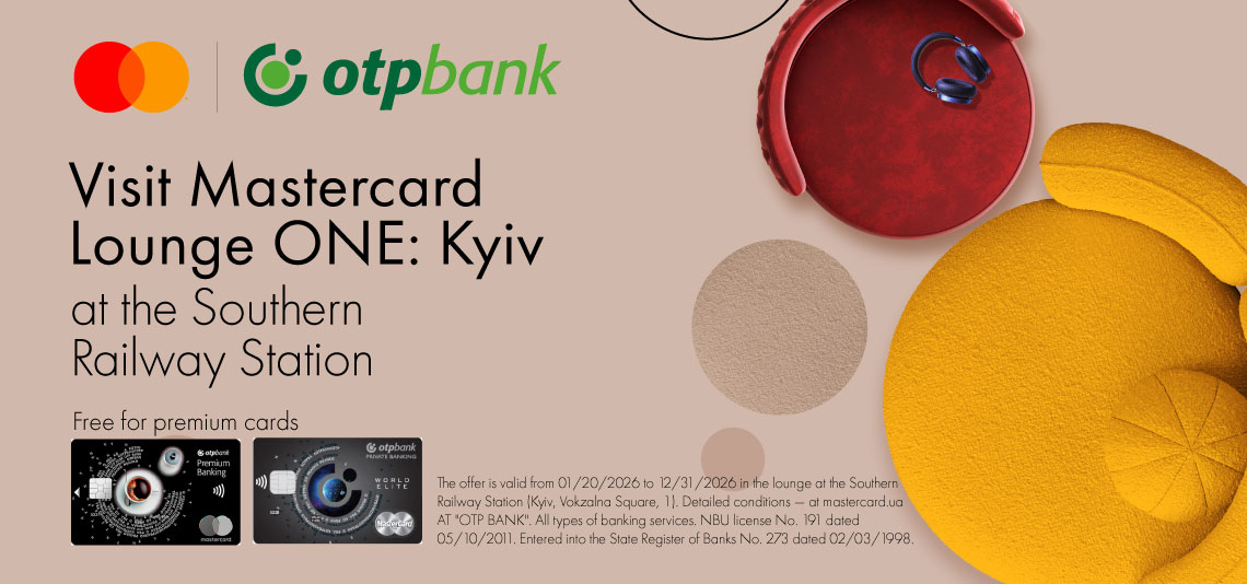 A comfortable journey begins even before boarding the train with premium Mastercard cards from OTP Bank