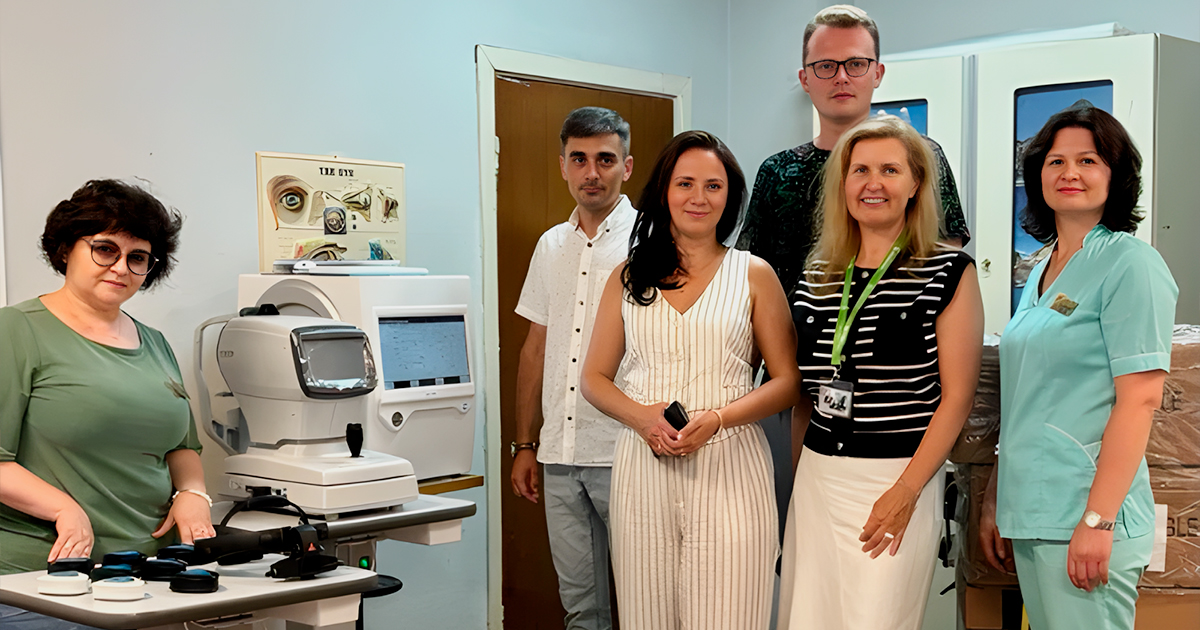 OTP BANK handed to Okhmatdyt modern ophthalmic equipment worth more than UAH 1.1 mill