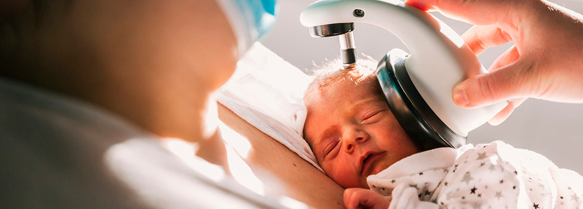 Newborn hearing screening device was purchased thanks to OTP Bank Helps Ukraine