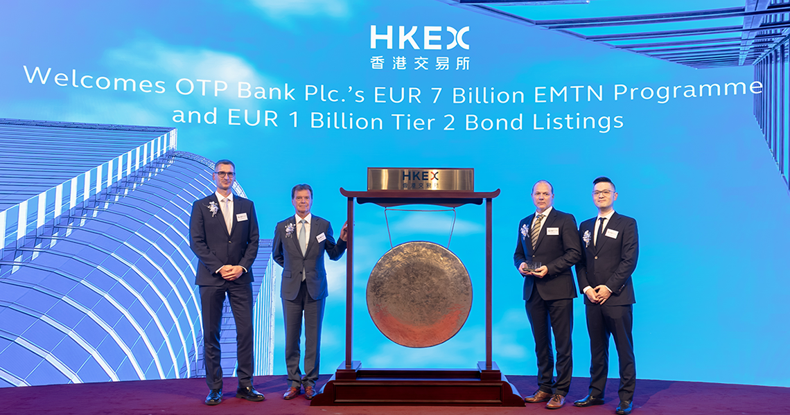 OTP Group Becomes First EU Bank to Establish a Bond Programme on the Hong Kong Stock Exchange