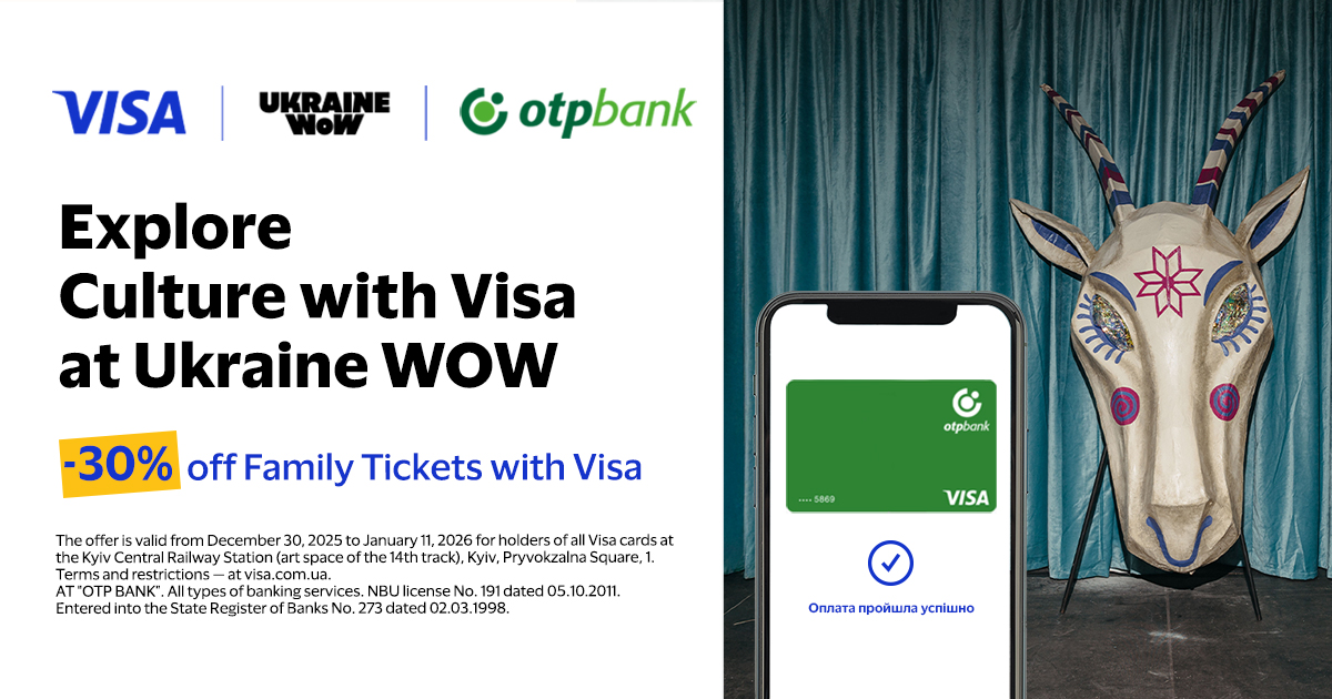 Step by step, discover Ukrainian culture together with OTP Bank and Visa at the Ukraine WOW exhibition