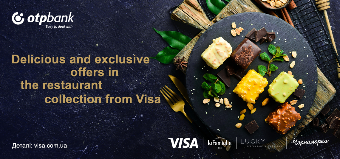 Delicious and exclusive offers in the restaurant collection from Visa