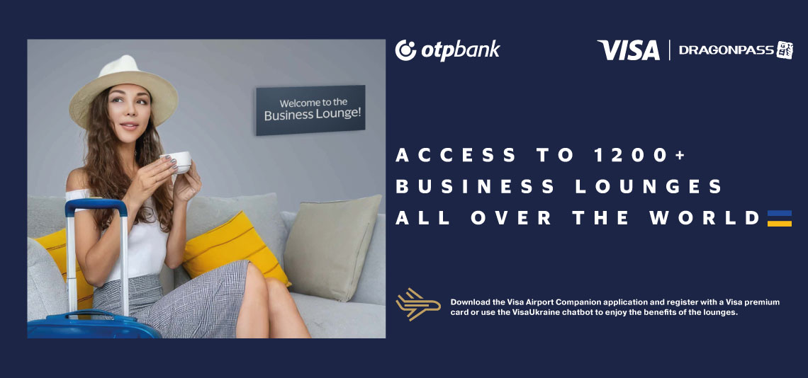 To the attention of OTP Bank premium Visa cardholders: new opportunities for access to business lounges at airports