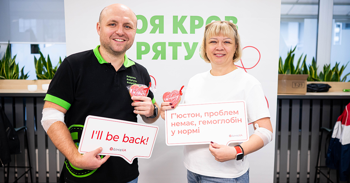 Kindness and keenness in our veins: OTP BANK team replenished the blood supplies of the Amosov Institute