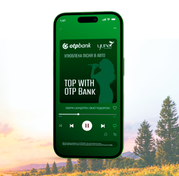 OTP Bank and YUNA unite Ukrainians through music as “TOP with OTP Bank: Favourite Song for the Road” gains momentum