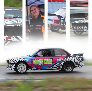 Girl behind the wheel of the legendary BMW E30: OTP BANK supported Kharkiv drift driver in the 2026 season