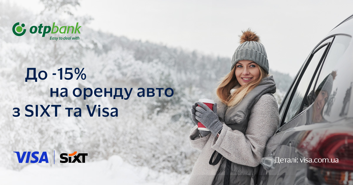 Up to -15% on car rental with SIXT, OTP Bank and Visa!