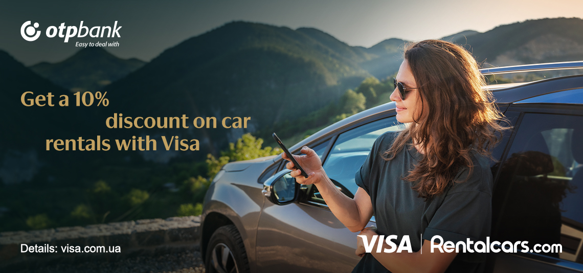 Get a 10 discount on car rentals with Visa
