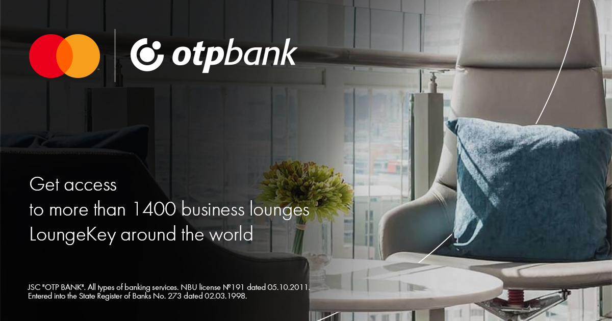 Get access to more than 1,400 LoungeKey lounges worldwide with OTP Bank Mastercard premium cards