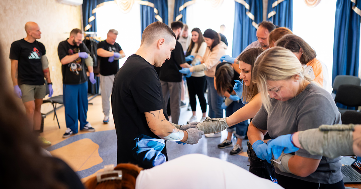 First aid training: OTP BANK employees practiced life-saving skills