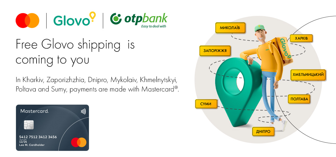 This winter, OTP Bank, Mastercard and Glovo are warming Ukrainian cities with their support