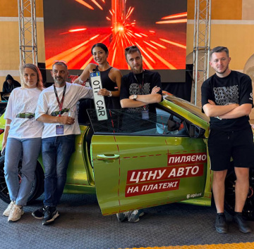 "Slicing the car price into payments": OTP BANK presents a concept car in Dnipro as a symbol of affordable financing